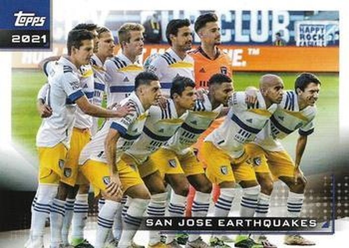 #157 San Jose Earthquakes - San Jose Earthquakes - 2021 Topps MLS Soccer