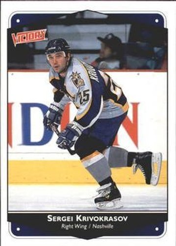 #157 Sergei Krivokrasov - Nashville Predators - 1999-00 Upper Deck Victory Hockey