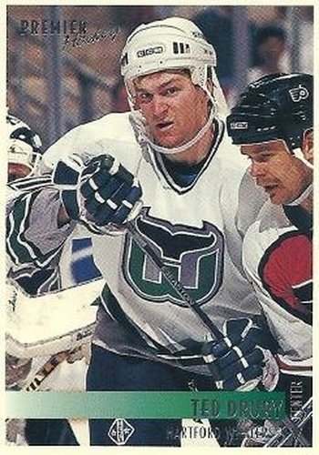 #157 Ted Drury - Hartford Whalers - 1994-95 Topps Premier Hockey