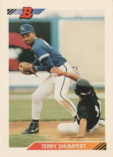 #157 Terry Shumpert - Kansas City Royals - 1992 Bowman Baseball