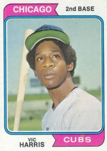 #157 Vic Harris - Chicago Cubs - 1974 Topps Baseball