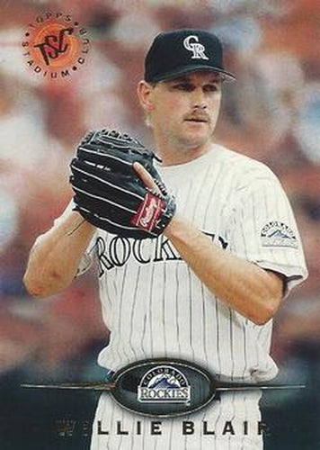 #157 Willie Blair - Colorado Rockies - 1995 Stadium Club Baseball