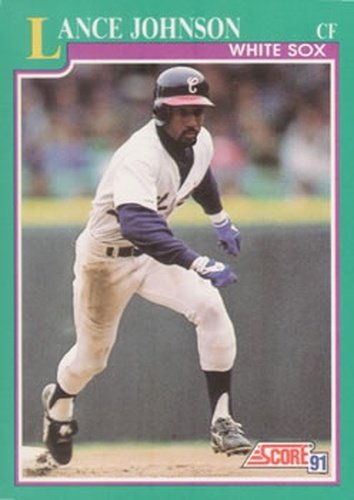 #157 Lance Johnson - Chicago White Sox - 1991 Score Baseball