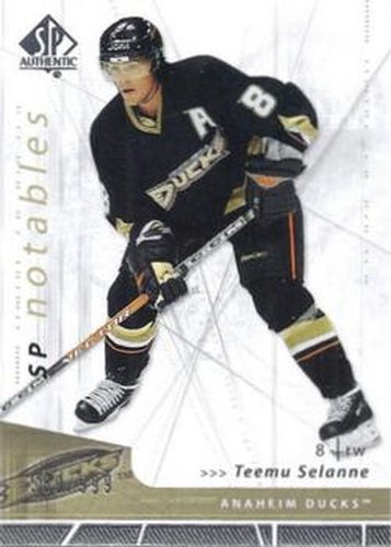 #157 Teemu Selanne - Anaheim Ducks - 2006-07 SP Authentic Hockey