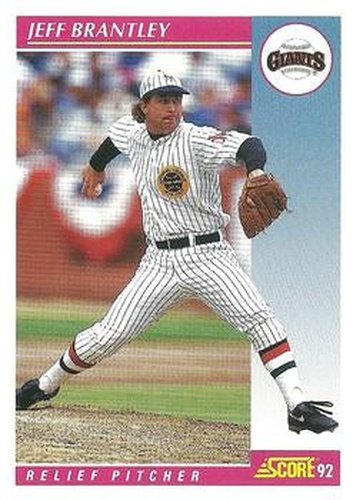 #157 Jeff Brantley - San Francisco Giants - 1992 Score Baseball