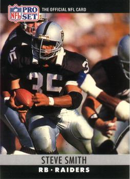 #157 Steve Smith - Los Angeles Raiders - 1990 Pro Set Football
