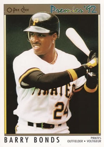 #157 Barry Bonds - Pittsburgh Pirates - 1992 O-Pee-Chee Premier Baseball