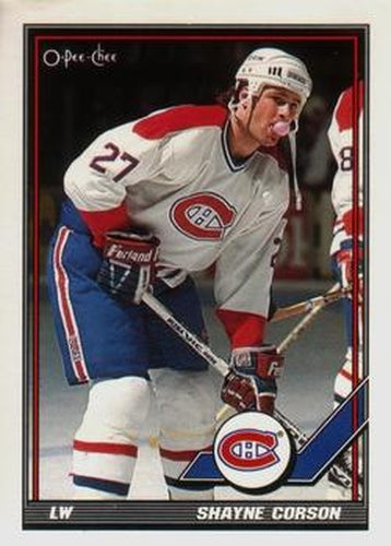 #157 Shayne Corson - Montreal Canadiens - 1991-92 O-Pee-Chee Hockey