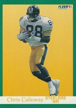 #157 Chris Calloway - Pittsburgh Steelers - 1991 Fleer Football