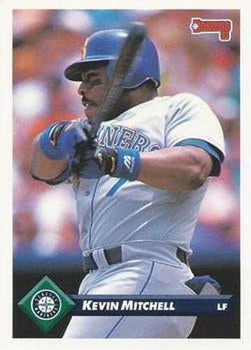 #157 Kevin Mitchell - Seattle Mariners - 1993 Donruss Baseball