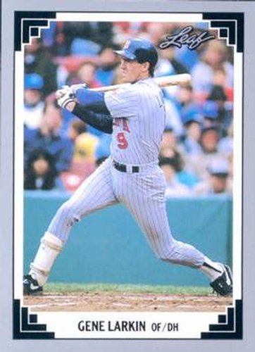 #157 Gene Larkin - Minnesota Twins - 1991 Leaf Baseball