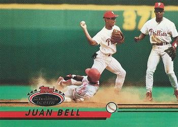 #157 Juan Bell - Philadelphia Phillies - 1993 Stadium Club Baseball