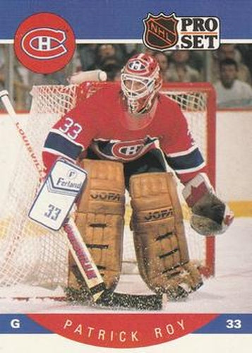 #157 Patrick Roy - Montreal Canadiens - 1990-91 Pro Set Hockey