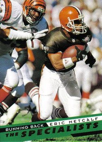 #158 Eric Metcalf - Cleveland Browns - 1995 SkyBox Impact Football