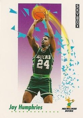 #158 Jay Humphries - Milwaukee Bucks - 1991-92 SkyBox Basketball