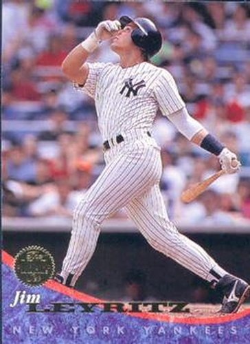 #158 Jim Leyritz - New York Yankees - 1994 Leaf Baseball