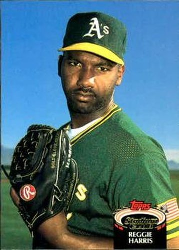 #158 Reggie Harris - Oakland Athletics - 1992 Stadium Club Baseball