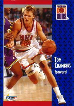 #158 Tom Chambers - Phoenix Suns - 1991-92 Fleer Basketball