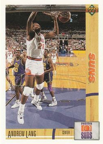 #158 Andrew Lang - Phoenix Suns - 1991-92 Upper Deck Basketball