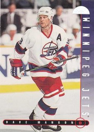 #158 Dave Manson - Winnipeg Jets - 1995-96 Leaf Hockey