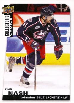 #158 Rick Nash - Columbus Blue Jackets - 2008-09 Collector's Choice Hockey
