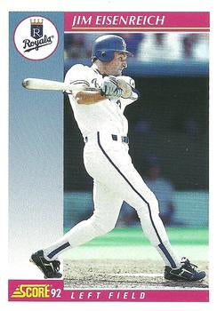 #158 Jim Eisenreich - Kansas City Royals - 1992 Score Baseball