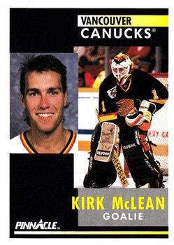 #158 Kirk McLean - Vancouver Canucks - 1991-92 Pinnacle Hockey