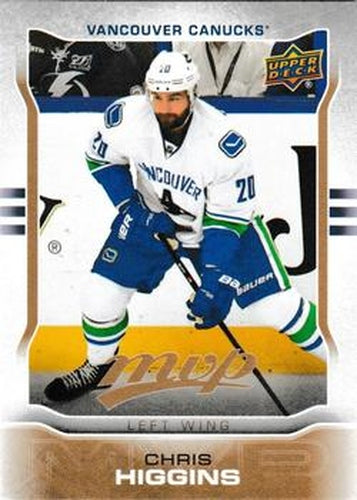 #158 Chris Higgins - Vancouver Canucks - 2014-15 Upper Deck MVP Hockey