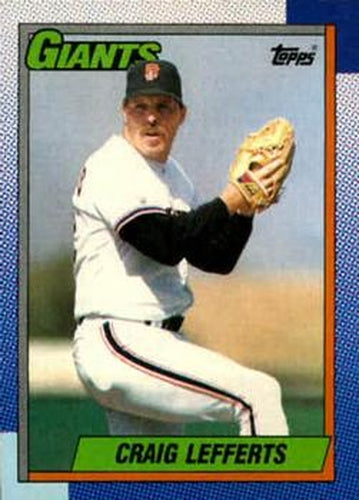 #158 Craig Lefferts - San Francisco Giants - 1990 Topps Baseball