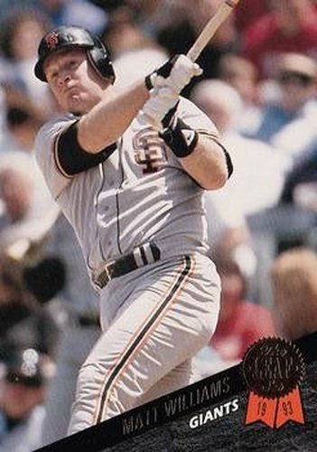 #158 Matt Williams - San Francisco Giants - 1993 Leaf Baseball