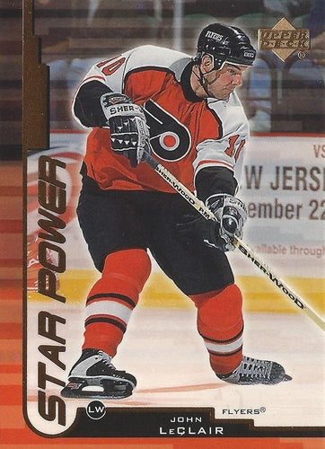 #158 John LeClair - Philadelphia Flyers - 1999-00 Upper Deck Hockey