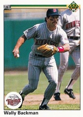 #158 Wally Backman - Minnesota Twins - 1990 Upper Deck Baseball