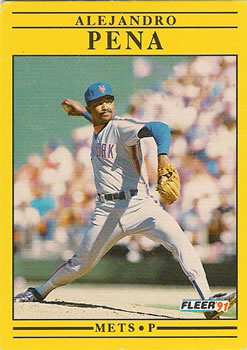 #158 Alejandro Pena - New York Mets - 1991 Fleer Baseball