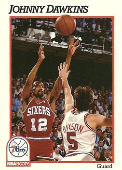 #158 Johnny Dawkins - Philadelphia 76ers - 1991-92 Hoops Basketball