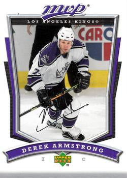#158 Derek Armstrong - Los Angeles Kings - 2007-08 Upper Deck MVP Hockey