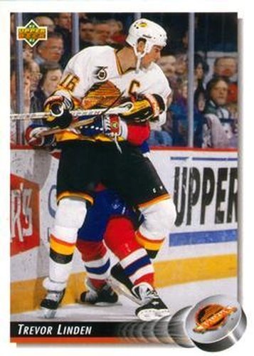 #158 Trevor Linden - Vancouver Canucks - 1992-93 Upper Deck Hockey