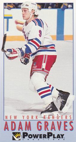 #158 Adam Graves - New York Rangers - 1993-94 Fleer PowerPlay Hockey