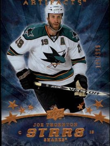 #158 Joe Thornton - San Jose Sharks - 2008-09 Upper Deck Artifacts Hockey