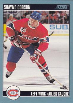 #158 Shayne Corson - Montreal Canadiens - 1992-93 Score Canadian Hockey