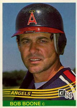 #158 Bob Boone - California Angels - 1984 Donruss Baseball