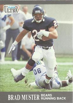 #158 Brad Muster - Chicago Bears - 1991 Ultra Football