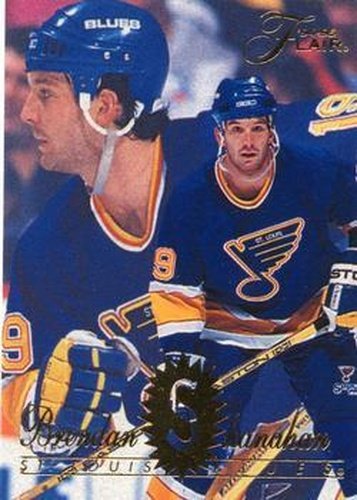 #158 Brendan Shanahan - St. Louis Blues - 1994-95 Flair Hockey