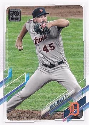 #158 Buck Farmer - Detroit Tigers - 2021 Topps Baseball