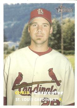#158 Chris Carpenter - St. Louis Cardinals - 2006 Topps Heritage Baseball
