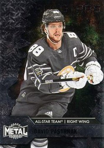 #158 David Pastrnak - Boston Bruins - 2020-21 Skybox Metal Universe Hockey