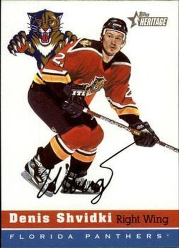 #158 Denis Shvidki - Florida Panthers - 2000-01 Topps Heritage Hockey