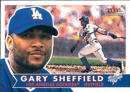 #158 Gary Sheffield - Los Angeles Dodgers - 2001 Fleer Tradition Baseball