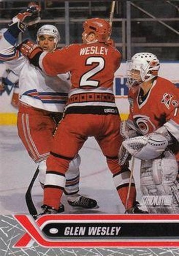 #158 Glen Wesley - Carolina Hurricanes - 2000-01 Stadium Club Hockey