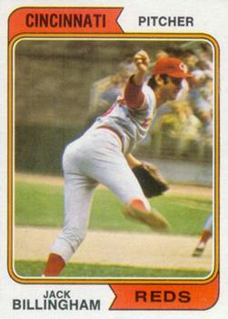 #158 Jack Billingham - Cincinnati Reds - 1974 Topps Baseball