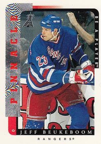 #158 Jeff Beukeboom - New York Rangers - 1996-97 Pinnacle Be a Player Hockey